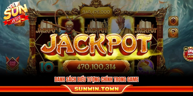 Biểu tượng chính xoay quanh thầy trò Đường Tăng